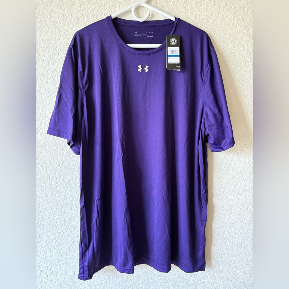 Under Armour Men's Short Sleeve Tee in Deep Purple